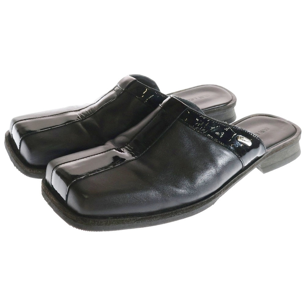 OUR LEGACY(アワーレガシー) BLUNT MULE TOP ブラント ミュール トップ レザー サンダル ブラック