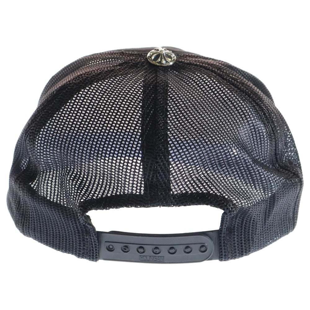 CHROME HEARTS(クロムハーツ) TRACKER CHロゴ レザーパッチ トラッカー メッシュキャップ グリーン/オレンジ