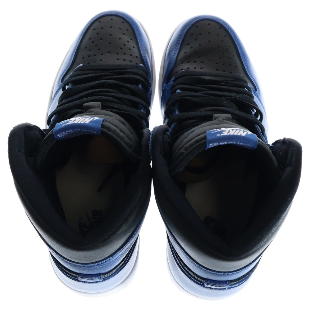 NIKE(ナイキ) AIR JORDAN 1 RETRO HIGH OG DARK MARINA BLUE 555088-404 エアジョーダン1 レトロ ダークマリーナブルー ハイカットスニーカー ブラック/ブルー US9.5/27.5cm