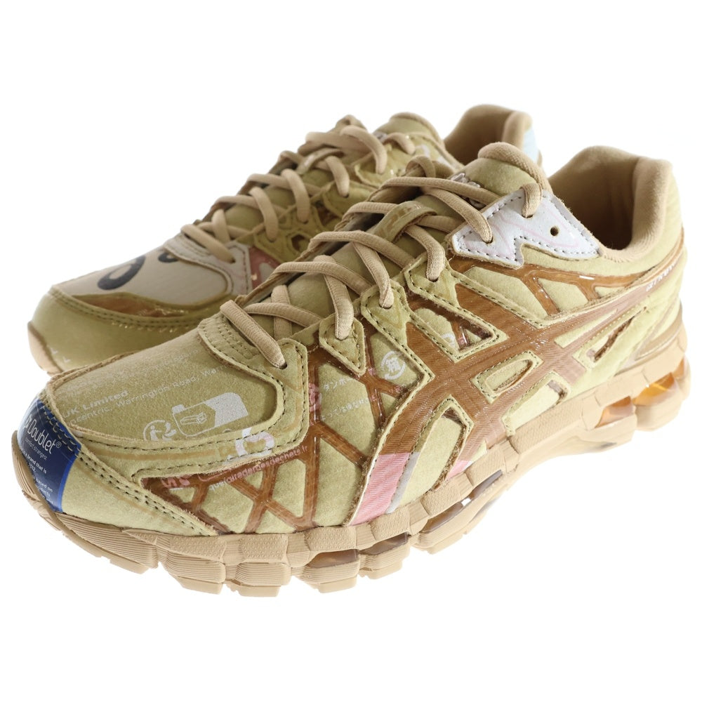 ASICS(アシックス) ×doublet GEL-KAYANO 20 CARTON Sand 1203A519-200 ダブレット ゲルカヤノ サンド ローカットスニーカー ベージュ US10/28.0cm