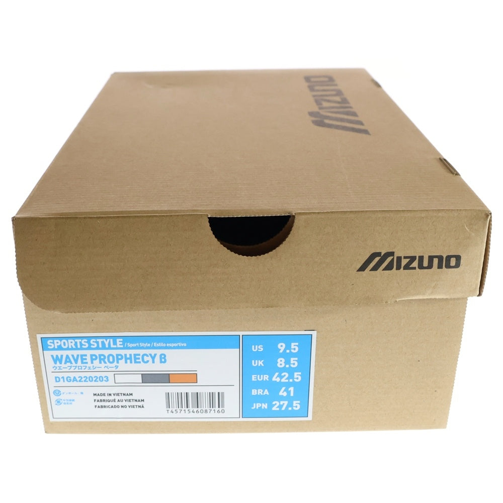 MIZUNO(ミズノ) PROPHECY β D1GA220203 ウェーブプロフェシー ローカットスニーカー ホワイト US9.5/27.5cm