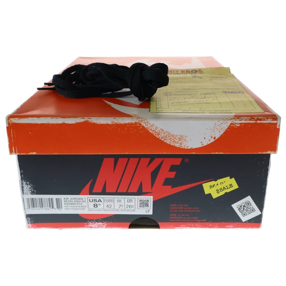 NIKE(ナイキ) AIR JORDAN 1 HIGH OG CHICAGO LOST & FOUND DZ5485-612 エアジョーダン1 シカゴ ロストアンドファウンド ハイカットスニーカー シューズ US8.5/26.5cm