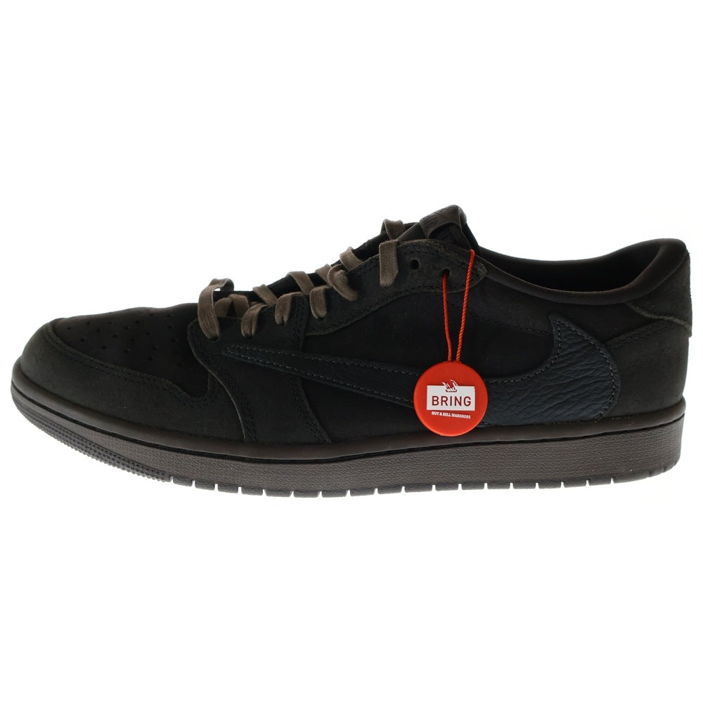 NIKE(ナイキ) ×TRAVIS SCOTT AIR JORDAN 1 LOW OG SP VELVET BROWN DM7866-202 トラヴィススコット エアジョーダン1 ローカットスニーカー ブラウン US11/29.0cm