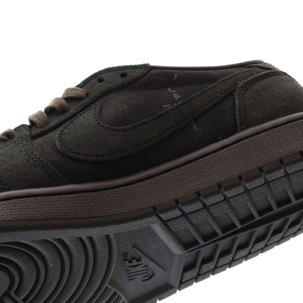 NIKE(ナイキ) ×TRAVIS SCOTT AIR JORDAN 1 LOW OG SP VELVET BROWN DM7866-202 トラヴィススコット エアジョーダン1 ローカットスニーカー ブラウン US11/29.0cm