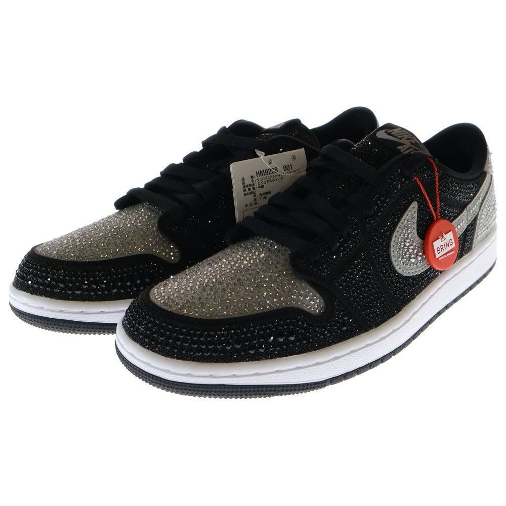 NIKE(ナイキ) ×Swarovski WMNS AIR JORDAN 1 LOW OG Crystal/Shadow HM9208-001 ×スワロフスキー エアジョーダン1 クリスタル/シャドウ US9.5/26.5cm