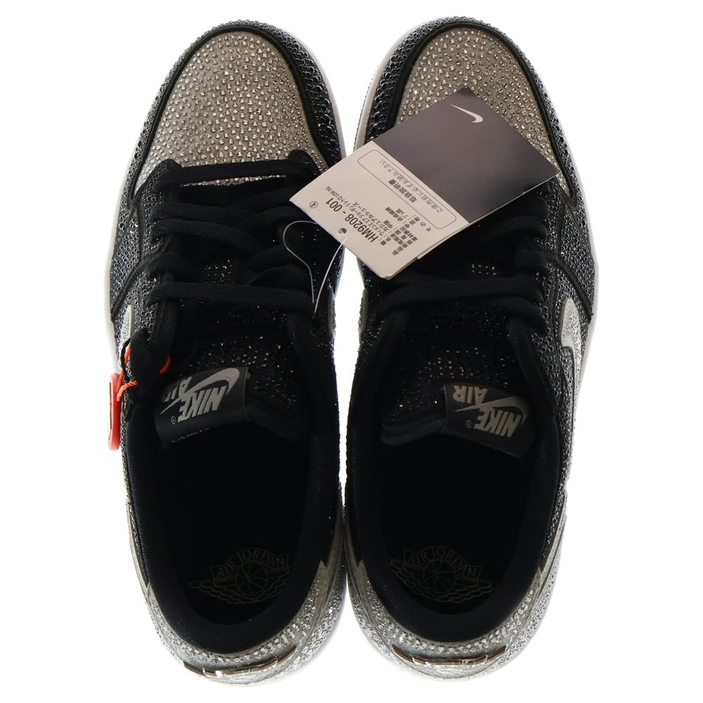 NIKE(ナイキ) ×Swarovski WMNS AIR JORDAN 1 LOW OG Crystal/Shadow HM9208-001 ×スワロフスキー エアジョーダン1 クリスタル/シャドウ US9.5/26.5cm