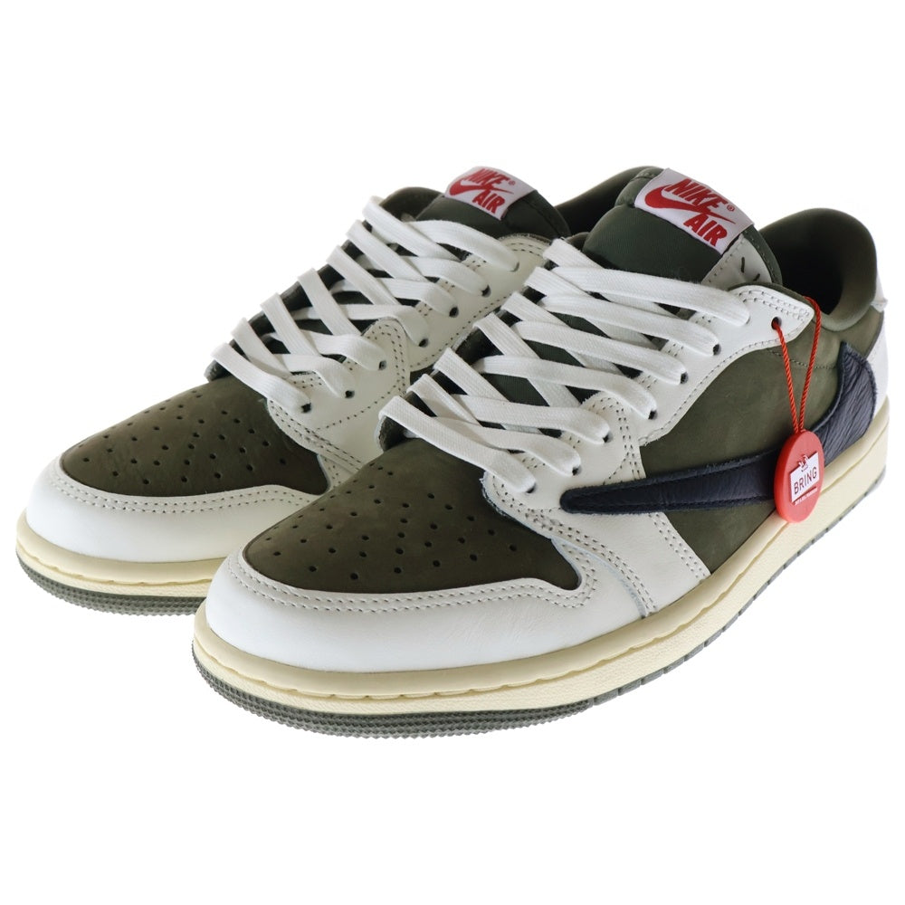 NIKE(ナイキ) ×TRAVIS SCOTT AIR JORDAN 1 LOW OG SP Reverse Olive DM7866-200 トラヴィススコット エアジョーダン1 リバースオリーブ ローカットスニーカー US8/26.0cm