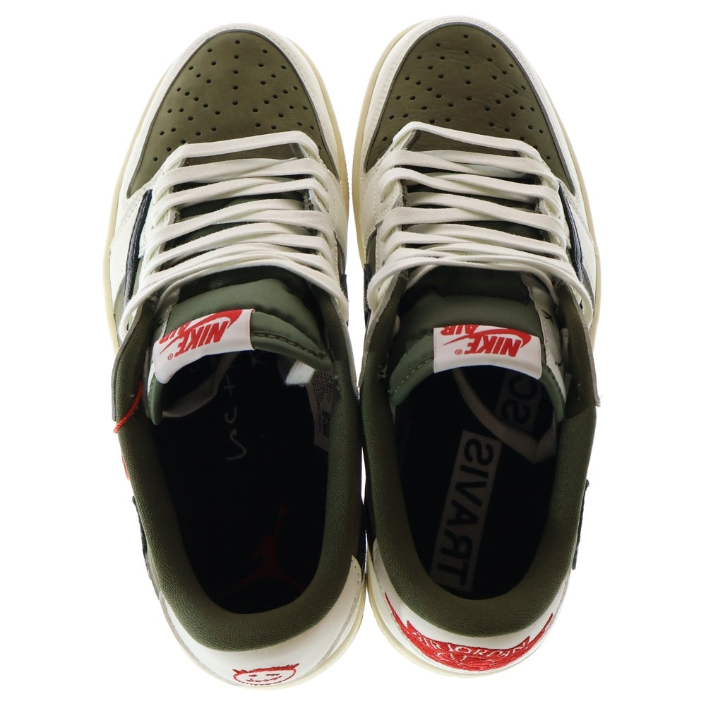 NIKE(ナイキ) ×TRAVIS SCOTT AIR JORDAN 1 LOW OG SP Reverse Olive DM7866-200 トラヴィススコット エアジョーダン1 リバースオリーブ ローカットスニーカー US8/26.0cm