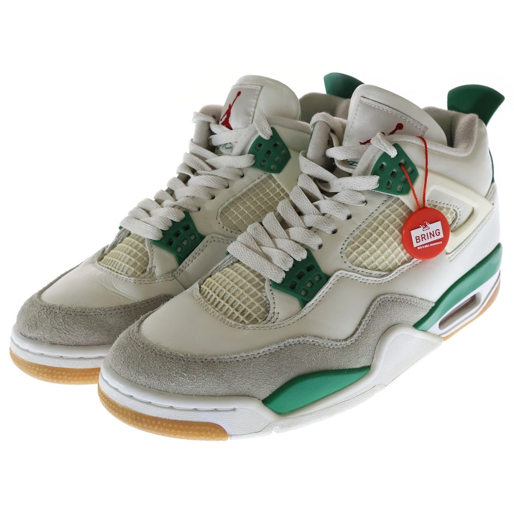 NIKE SB(ナイキエスビー) AIR JORDAN 4 RETRO SP Pine Green DR5415-103 エアジョーダン 4 レトロ SP パイングリーン ハイカットスニーカー ホワイト/グリーン US8.5/26.5cm