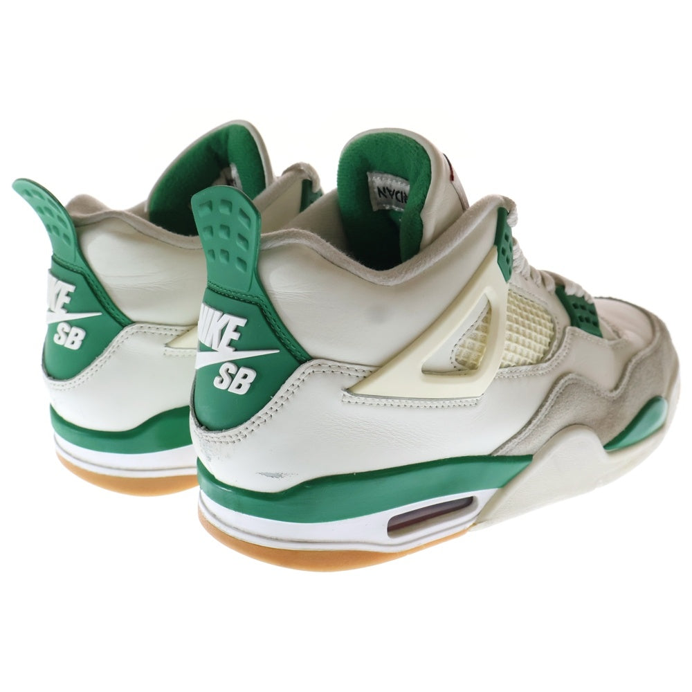 NIKE SB(ナイキエスビー) AIR JORDAN 4 RETRO SP Pine Green DR5415-103 エアジョーダン 4 レトロ SP パイングリーン ハイカットスニーカー ホワイト/グリーン US8.5/26.5cm