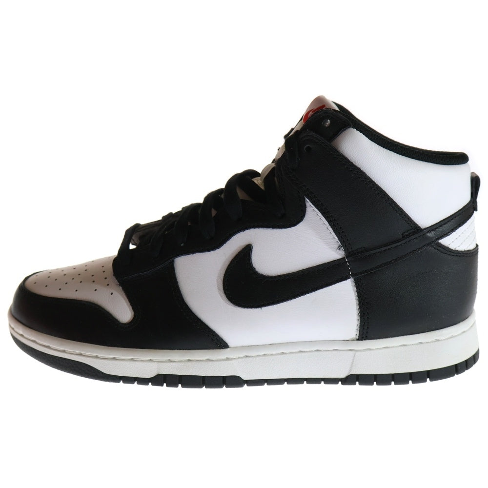 NIKE(ナイキ) DUNK HIGH BLACK AND WHITE DD1399-103 ダンク ハイカットスニーカー US9.5/27.5cm ブラック/ホワイト