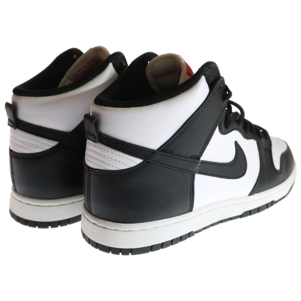 NIKE(ナイキ) DUNK HIGH BLACK AND WHITE DD1399-103 ダンク ハイカットスニーカー US9.5/27.5cm ブラック/ホワイト