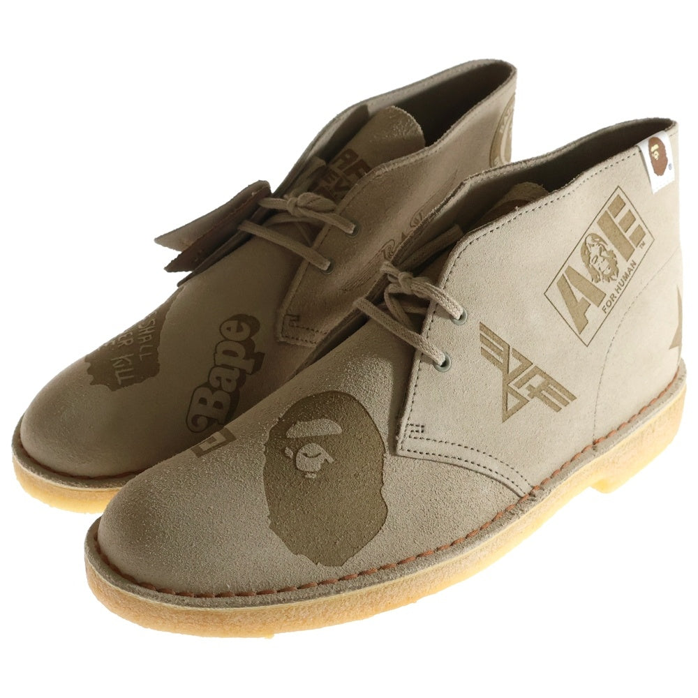 A BATHING APE(アベイシングエイプ) ×Clarks Desert Boots 1G23-191-905 クラークス デザート ブーツ US9.5/27.5cm ベージュ