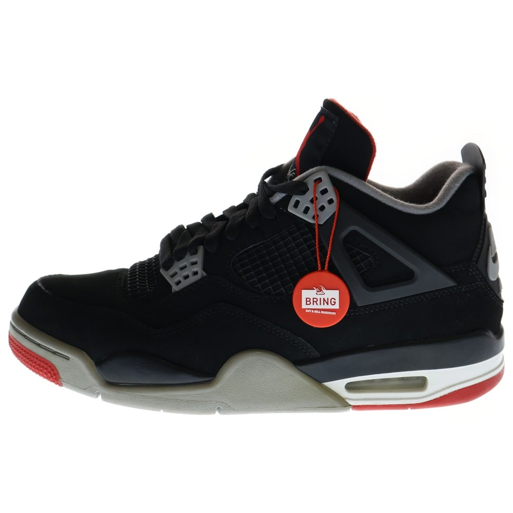 NIKE(ナイキ) AIR JORDAN 4 RETRO BRED 308497-060 エアジョーダン4 レトロ ブレッド ハイカットスニーカー ブラック US9.5/27.5cm