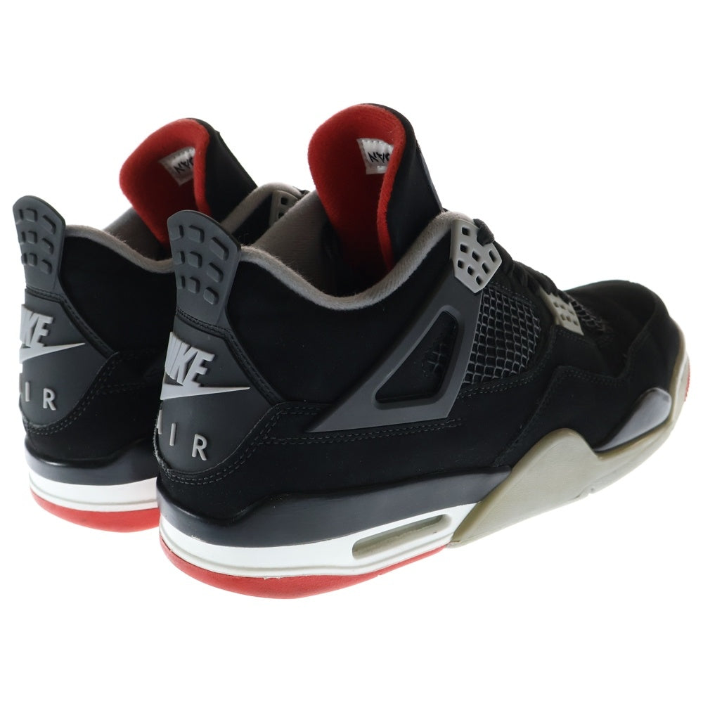 NIKE(ナイキ) AIR JORDAN 4 RETRO BRED 308497-060 エアジョーダン4 レトロ ブレッド ハイカットスニーカー ブラック US9.5/27.5cm