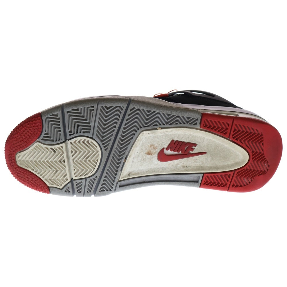 NIKE(ナイキ) AIR JORDAN 4 RETRO BRED 308497-060 エアジョーダン4 レトロ ブレッド ハイカットスニーカー ブラック US9.5/27.5cm