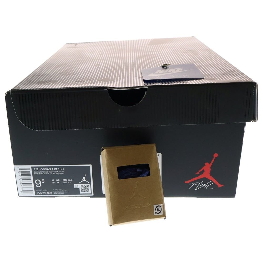 NIKE(ナイキ) AIR JORDAN 4 RARE AIR GOLD LETTERING FV5029-003 エアジョーダン4 レアエア ゴールドレタリング ローカットスニーカー US9.5/27.5cm ブラック