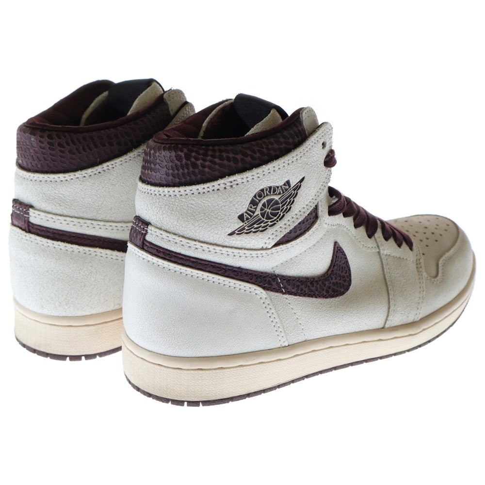 NIKE(ナイキ) ×A MA MANIERE AIR JORDAN 1 RETRO HIGH OG SP DO7097-100 アマ マニエール エアジョーダン1 ハイカットスニーカー US8.5/26.5cm ホワイト/ブラウン