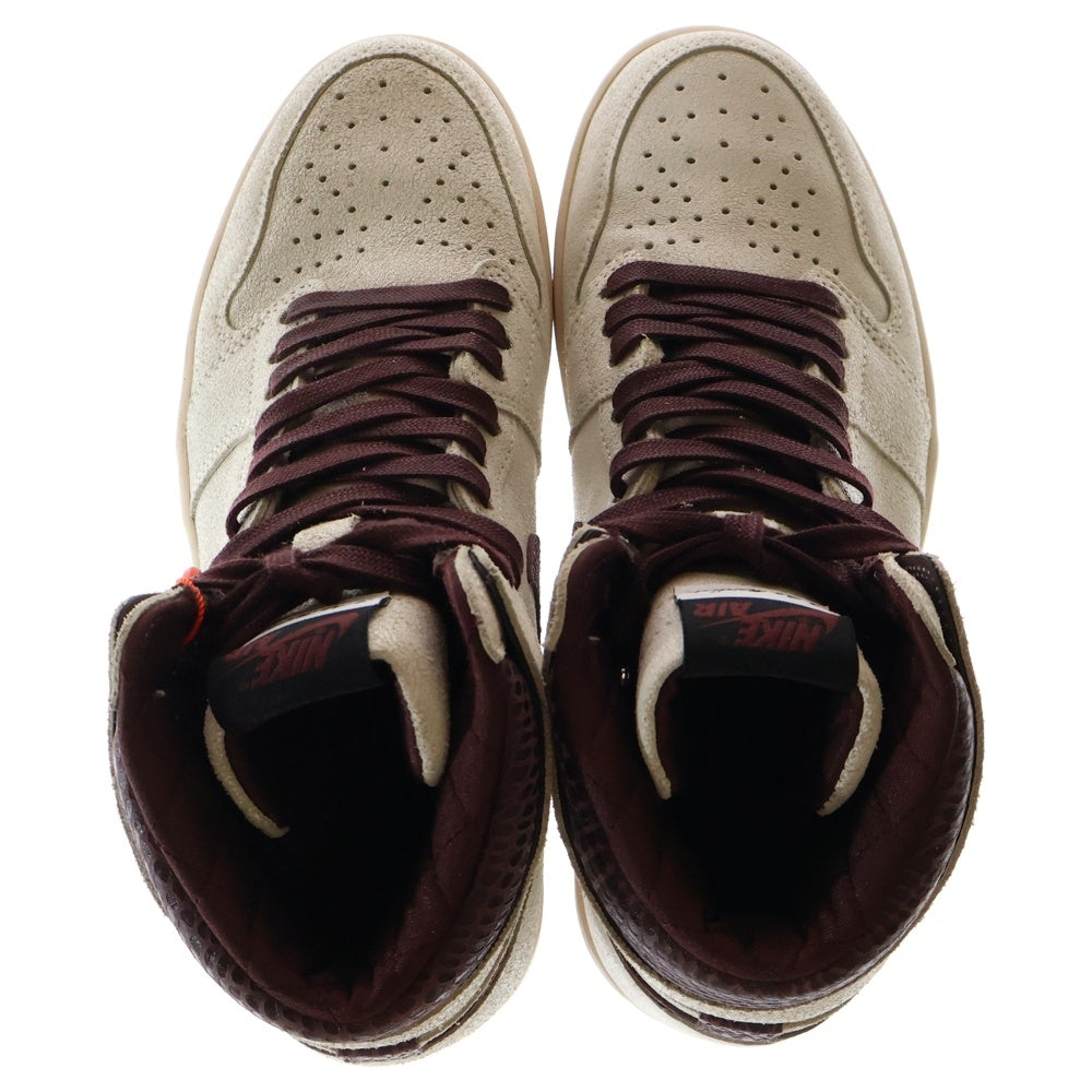NIKE(ナイキ) ×A MA MANIERE AIR JORDAN 1 RETRO HIGH OG SP DO7097-100 アマ マニエール エアジョーダン1 ハイカットスニーカー US8.5/26.5cm ホワイト/ブラウン