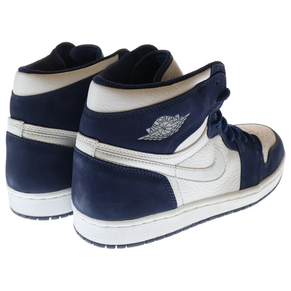 NIKE(ナイキ) AIR JORDAN 1 HIGH 2001ADDITION 136060-101 エアジョーダン1 2001エディション ハイカットスニーカー US8.5/26.5cm ホワイト/ネイビー