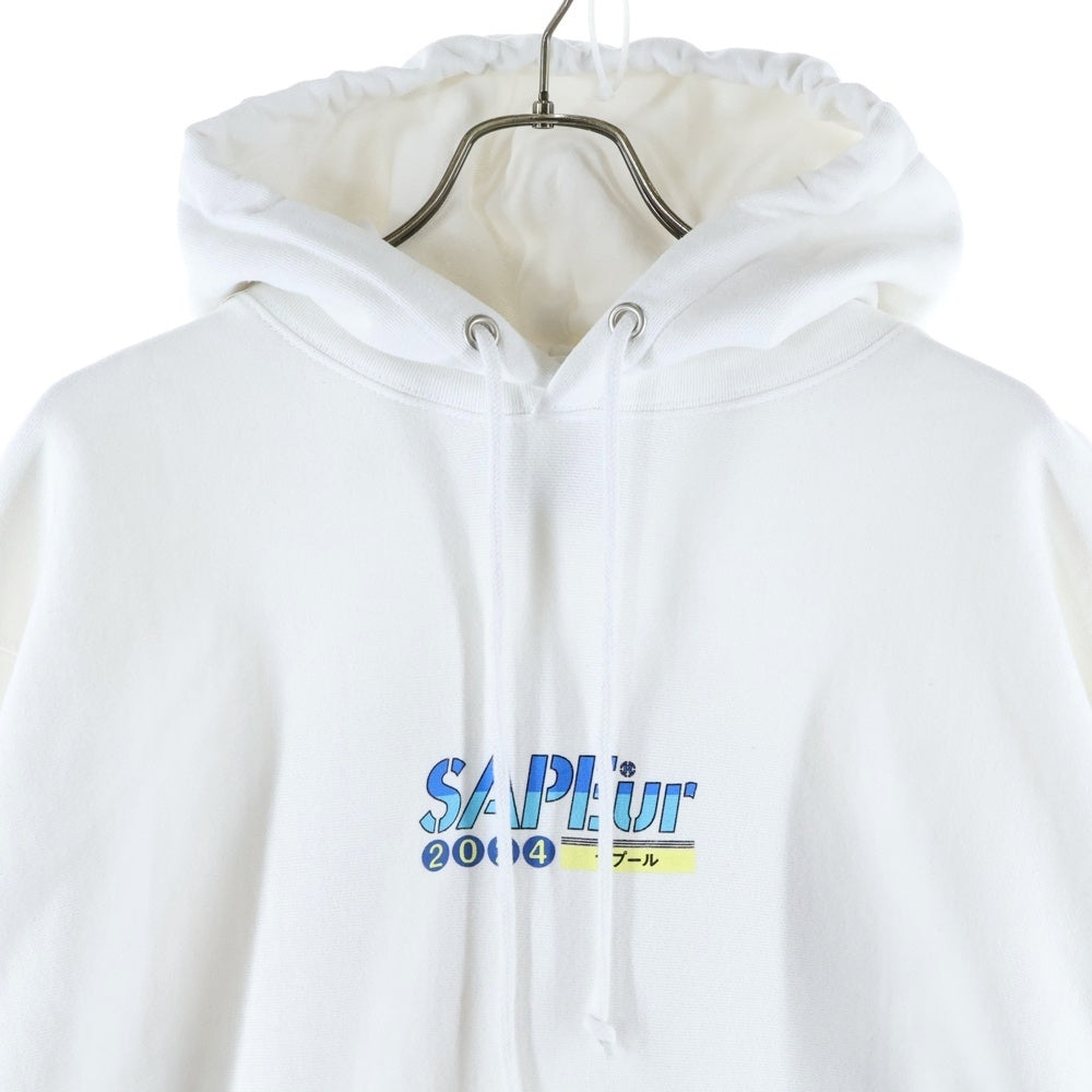 SAPEur(サプール) Divne dragon head hoodie ディバイン ドラゴン ヘド フーディー スウェットプルオーバーパーカー ホワイト