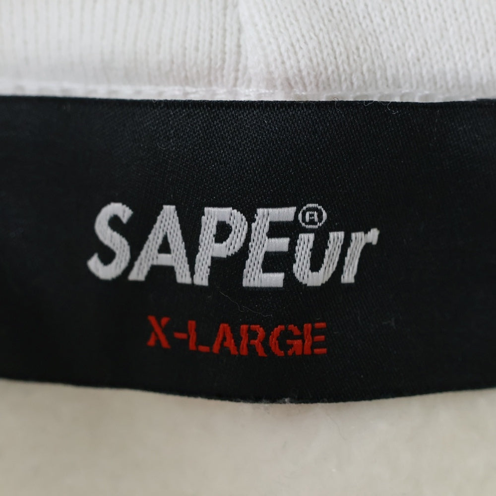 SAPEur(サプール) Divne dragon head hoodie ディバイン ドラゴン ヘド フーディー スウェットプルオーバーパーカー ホワイト