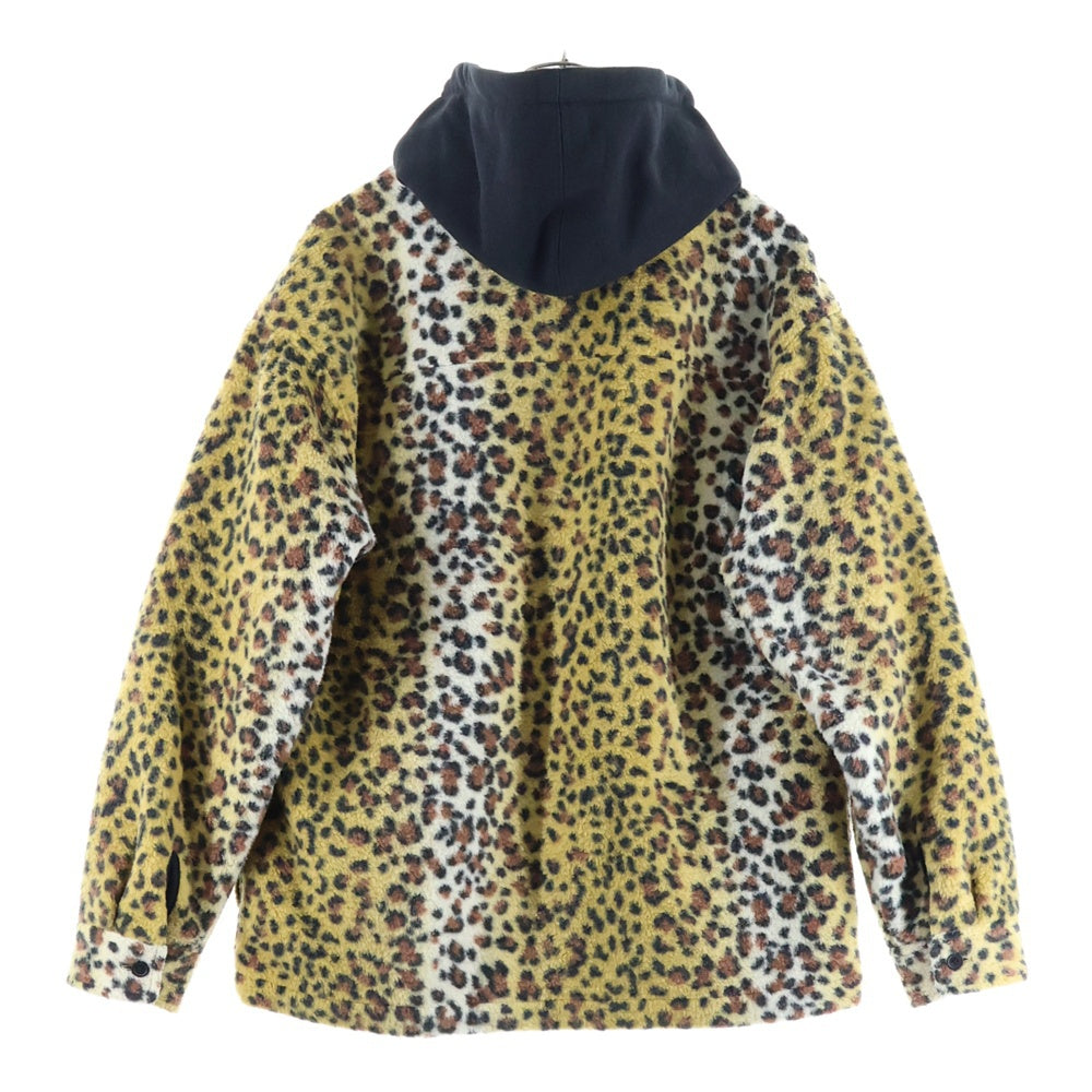 SUPREME(シュプリーム) 23AW Fleece Zip Up Hooded Shirt フリースジップアップ パーカー ヒョウ柄