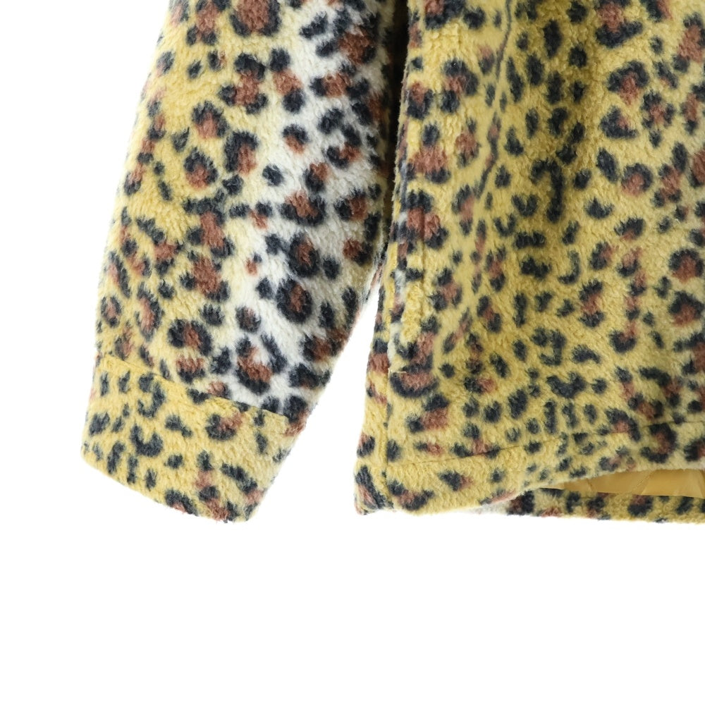 SUPREME(シュプリーム) 23AW Fleece Zip Up Hooded Shirt フリースジップアップ パーカー ヒョウ柄