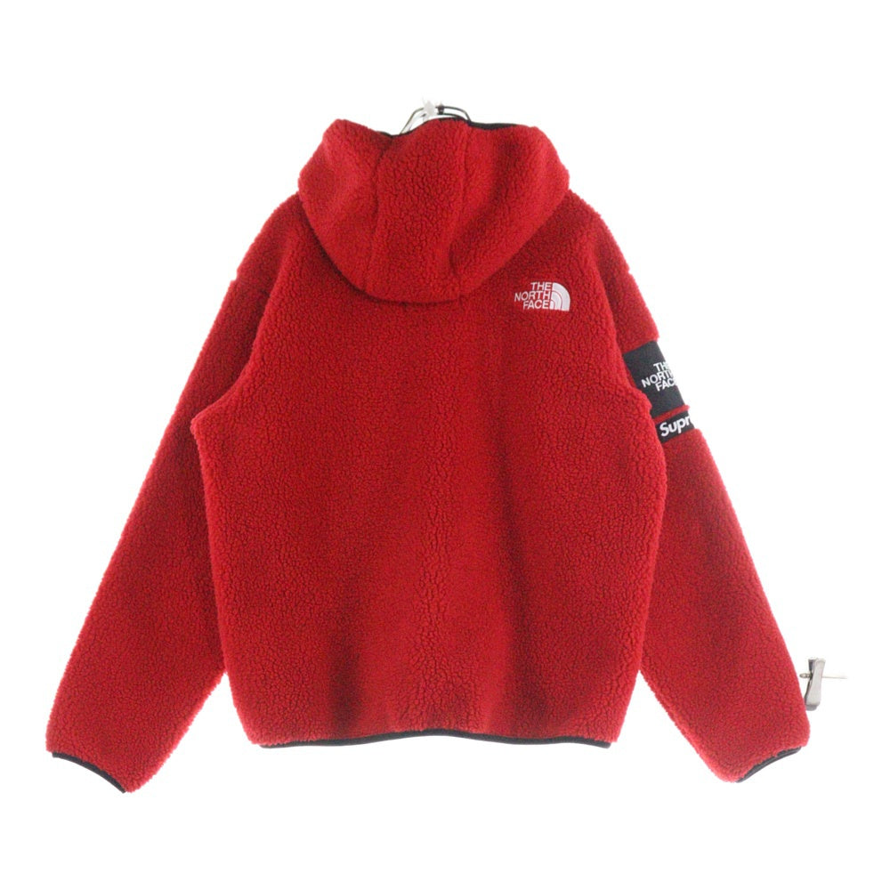 SUPREME(シュプリーム) 20AW×THE NORTH FACE S Logo Hooded Fleece Jacket NF0A5EHN Sロゴフーデッドジップアップフリースジャケット レッド