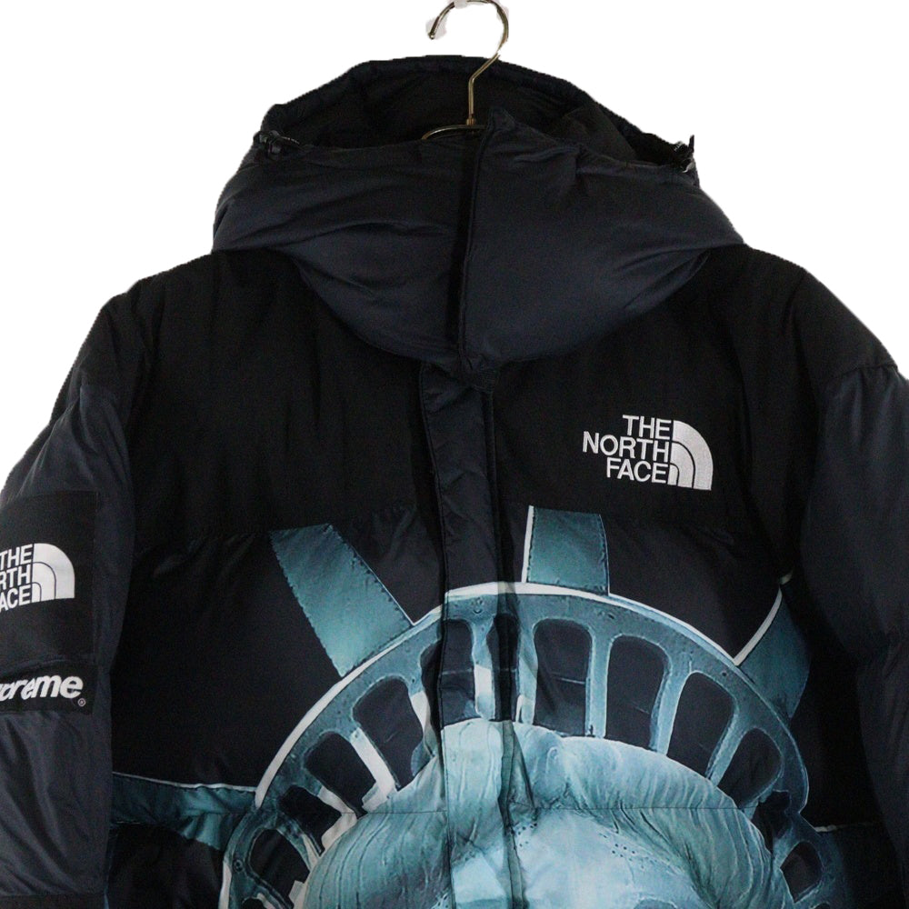 SUPREME(シュプリーム) 19AW×THE NORTH FACE Statue of Liberty Baltoro Jacket NF0A47EW ザノースフェイス スタチュー オブ リバティ バルトロ ダウンジャケット ブラック