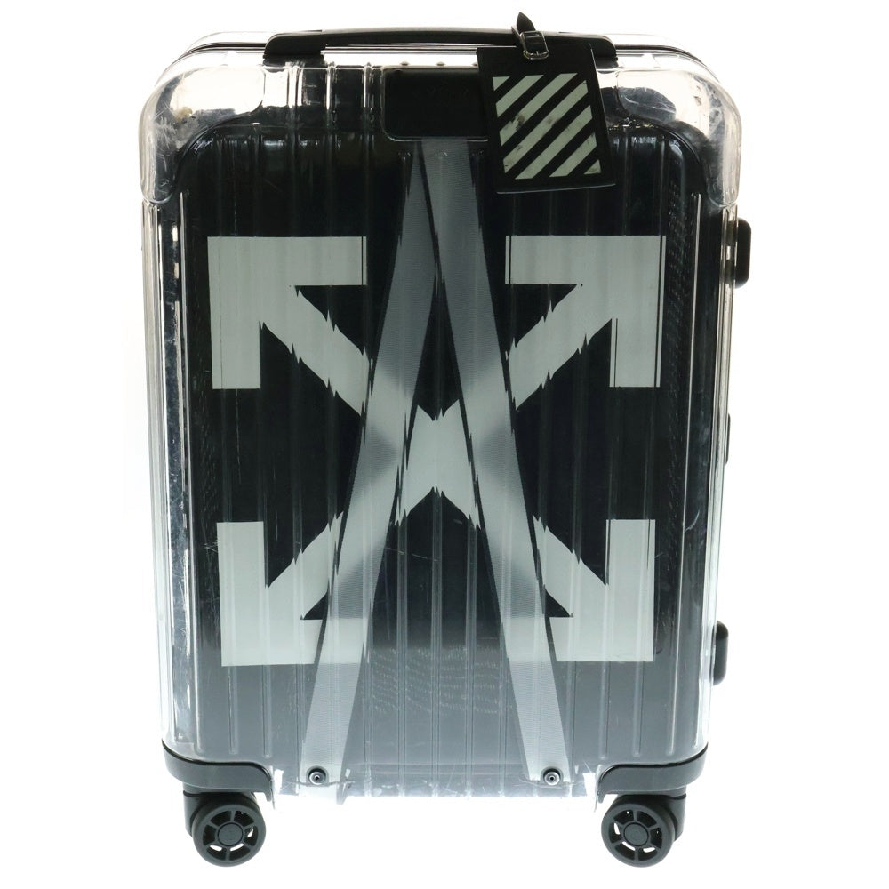 OFF-WHITE(オフホワイト) ×RIMOWA Essential See Through トラベルキャリー 36L ブラック
