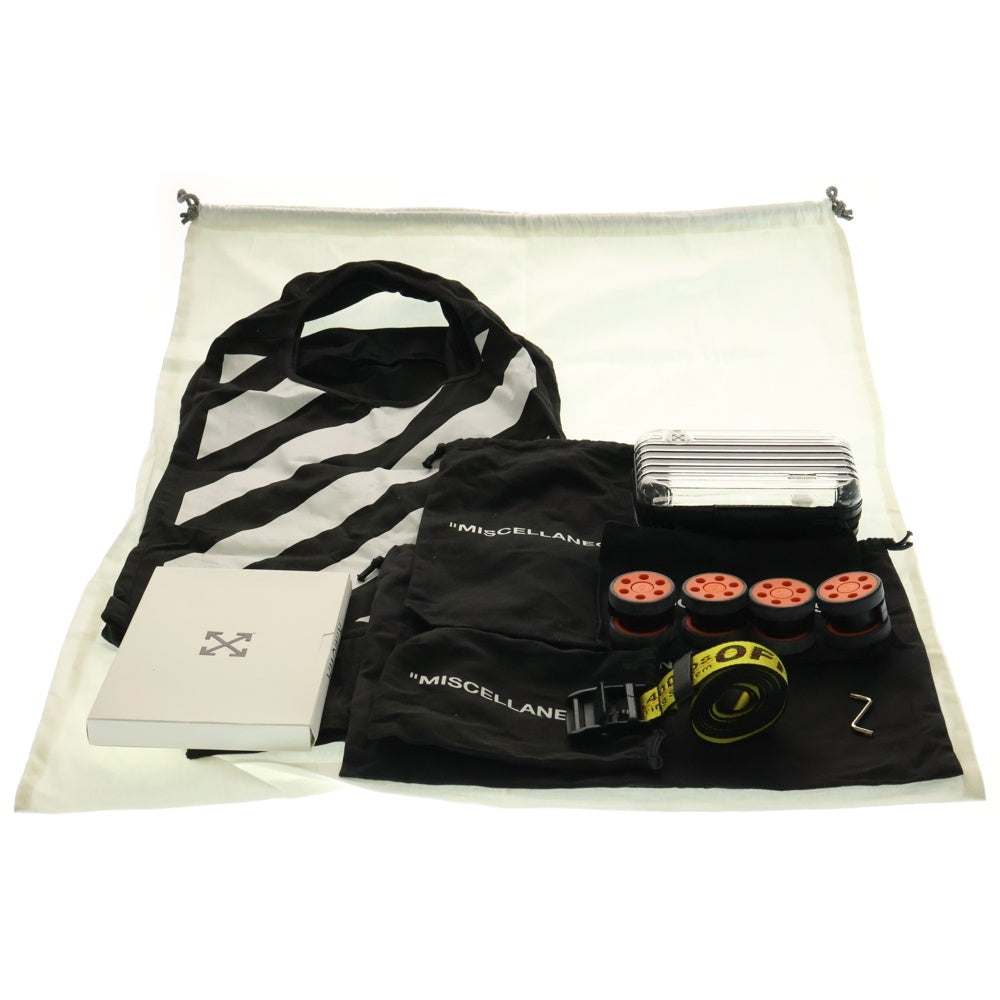 OFF-WHITE(オフホワイト) ×RIMOWA Essential See Through トラベルキャリー 36L ブラック