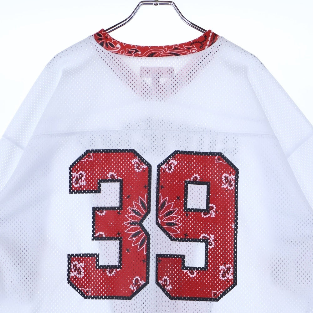 SUPREME(シュプリーム) 25SS Bandana Football Jersey バンダナ フットボールジャージ ホワイト/レッド