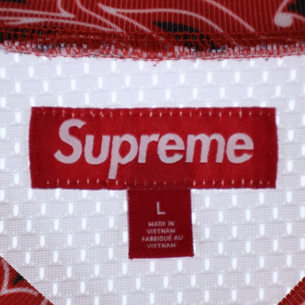 SUPREME(シュプリーム) 25SS Bandana Football Jersey バンダナ フットボールジャージ ホワイト/レッド