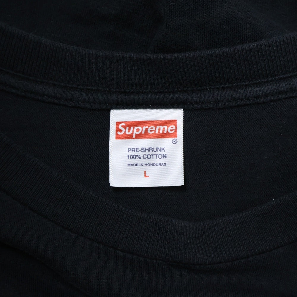 SUPREME(シュプリーム) 24AW Tera Patrick Tee テラ パトリック ロゴプリント クルーネック半袖Tシャツ カットソー ブラック