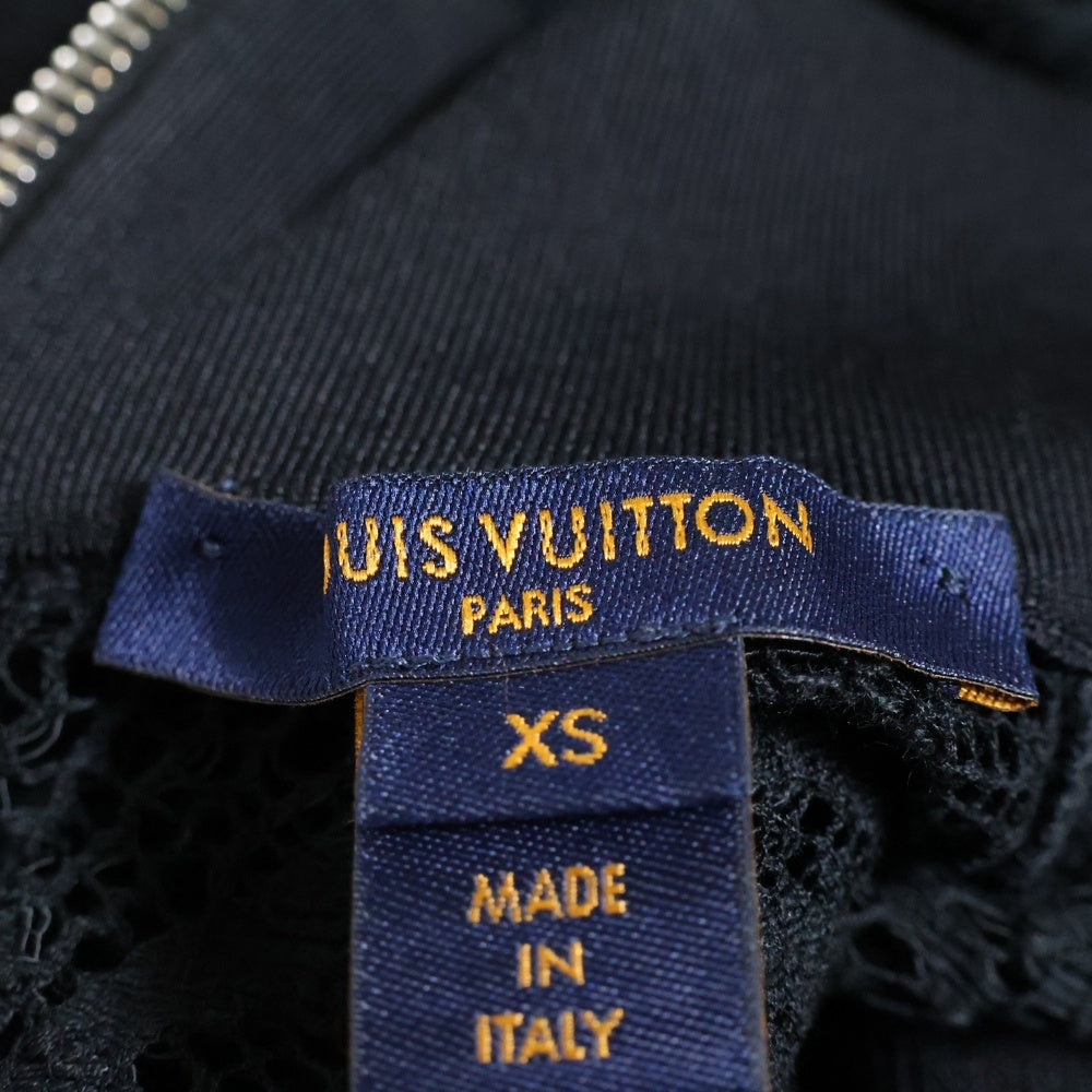 LOUIS VUITTON(ルイヴィトン) シースルーモノグラムジップノースリーブト ップ FJKW95ZIC ブラック レディース