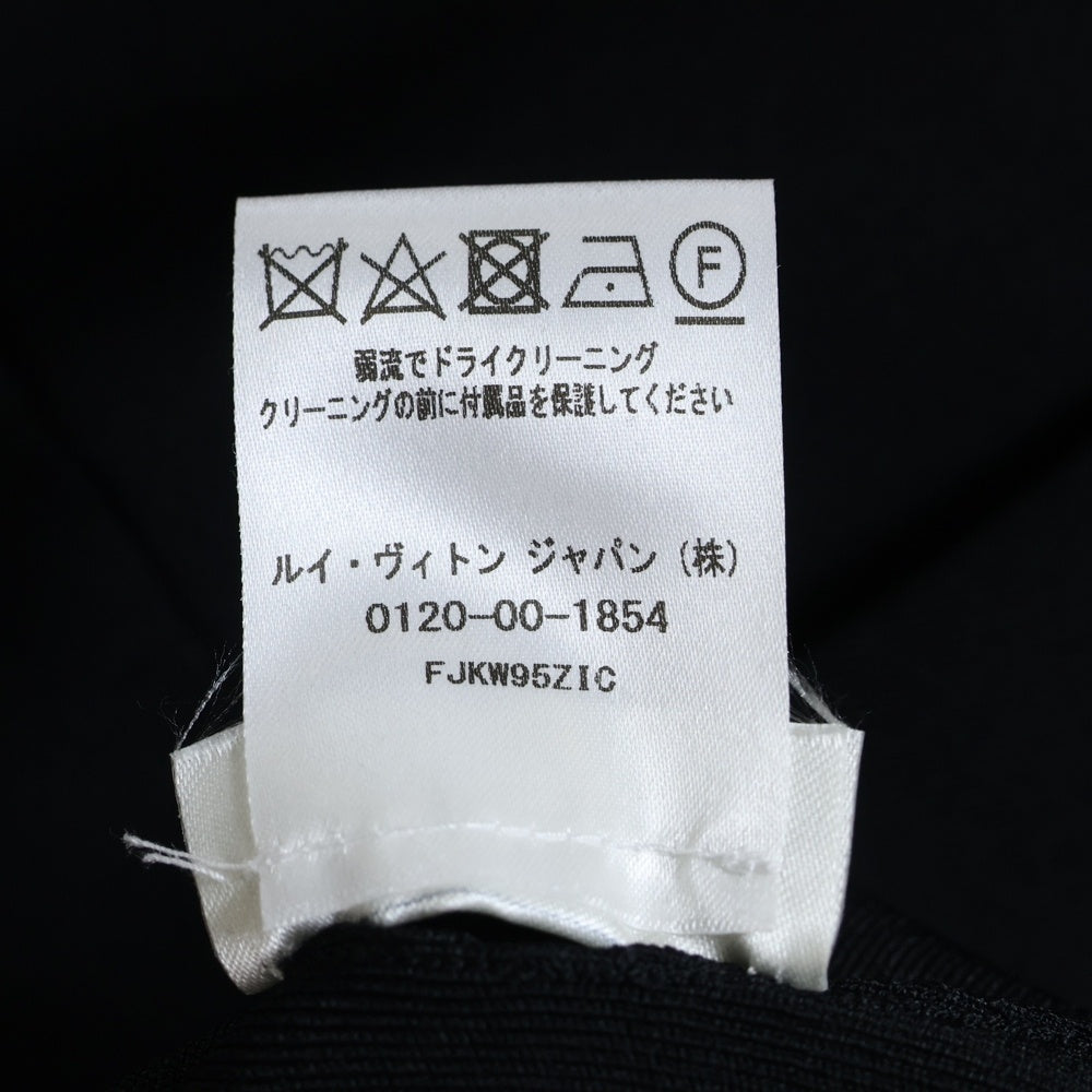LOUIS VUITTON(ルイヴィトン) シースルーモノグラムジップノースリーブト ップ FJKW95ZIC ブラック レディース