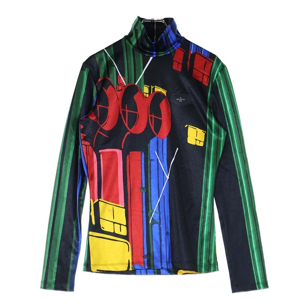 LOUIS VUITTON(ルイヴィトン) 総柄タートルネック長袖シャツ FHT081RUA レディース
