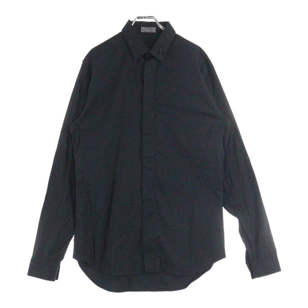 DIOR(ディオール) 14AW BEEビジュー装飾長袖シャツ ブラック 433C529W1535