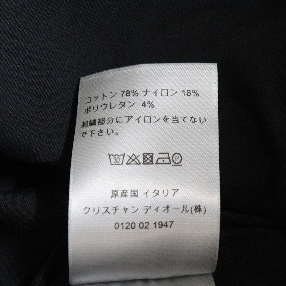 DIOR(ディオール) 14AW BEEビジュー装飾長袖シャツ ブラック 433C529W1535