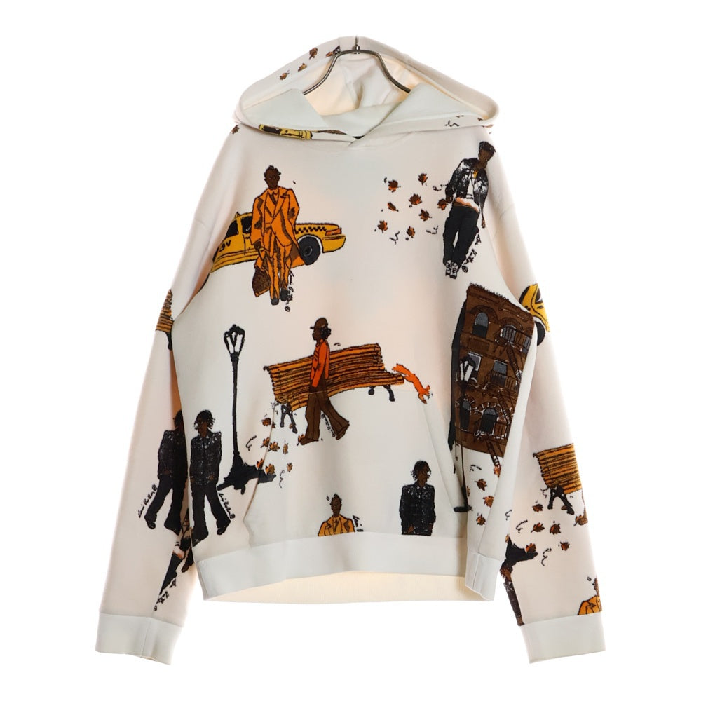 LOUIS VUITTON(ルイヴィトン) 19AW ニューウォーカーズ パイルクルーネックスウェットパーカー RM192 RDD HHY69W ホワイト