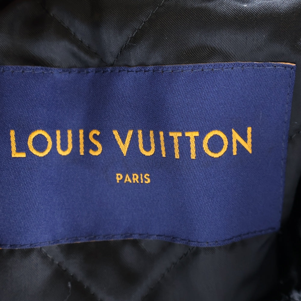 LOUIS VUITTON(ルイヴィトン) 22SS×NIGO クレイジーミックスモノグラム レザージャケット RM221 YOK HML04E ブラック