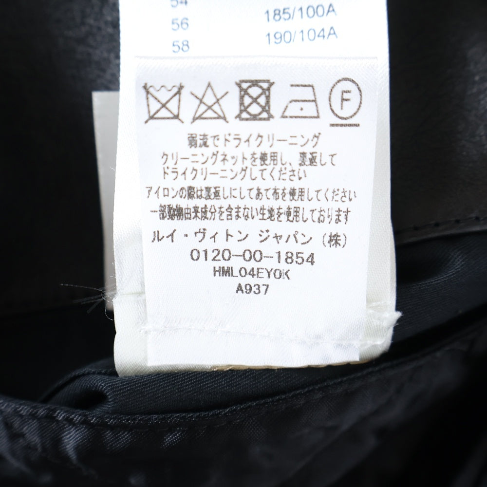 LOUIS VUITTON(ルイヴィトン) 22SS×NIGO クレイジーミックスモノグラム レザージャケット RM221 YOK HML04E ブラック