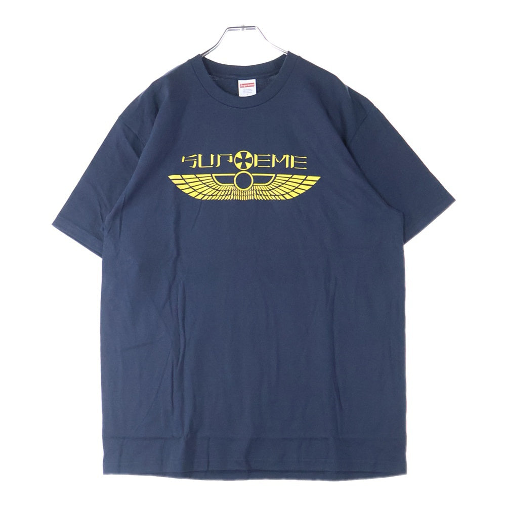 SUPREME(シュプリーム) 25SS Wings Tee ウィングス プリント半袖Tシャツ クルーネックカットソー ネイビー