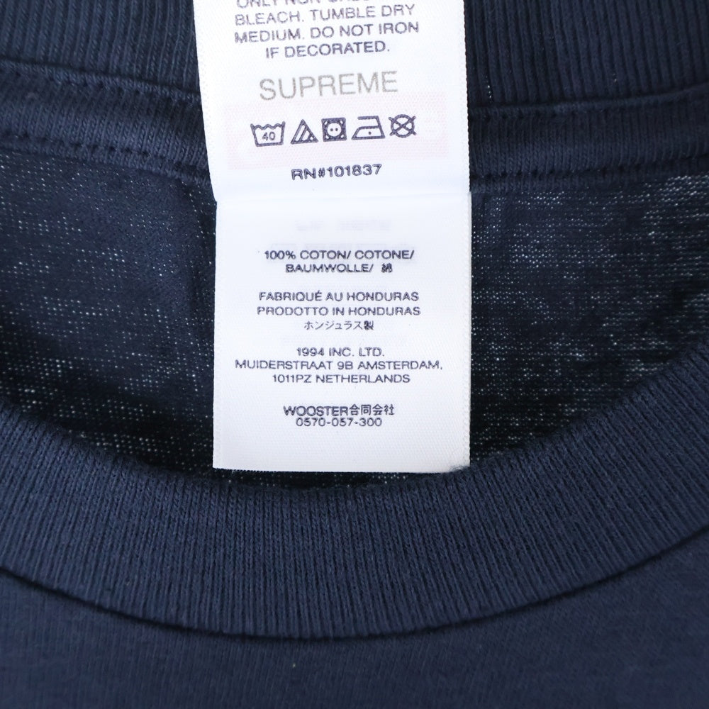 SUPREME(シュプリーム) 25SS Wings Tee ウィングス プリント半袖Tシャツ クルーネックカットソー ネイビー