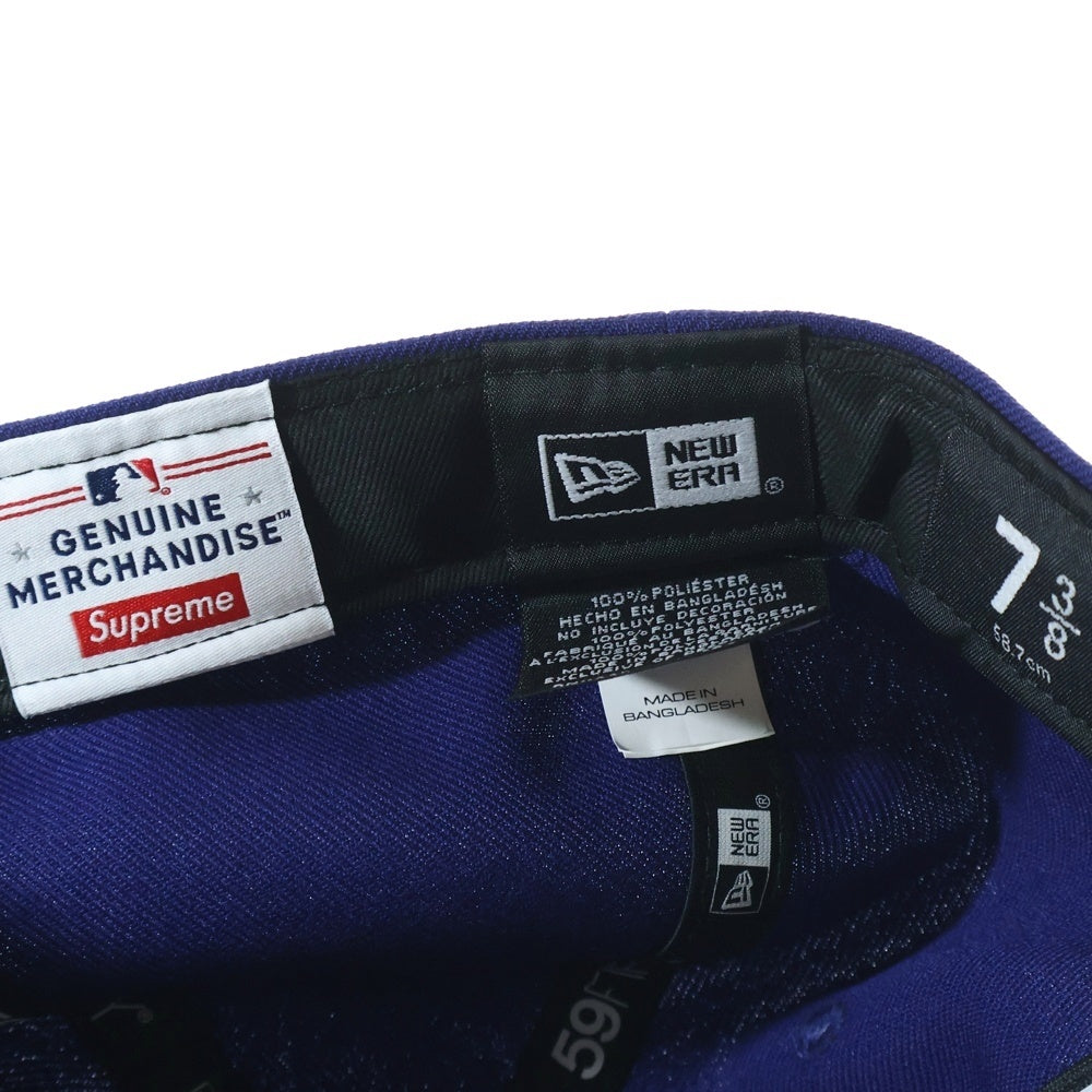 SUPREME(シュプリーム) 24SS ×New Era MLB BOX LOGO ×ニューエラ ボックスロゴ ベースボールキャップ 帽子 ブルー