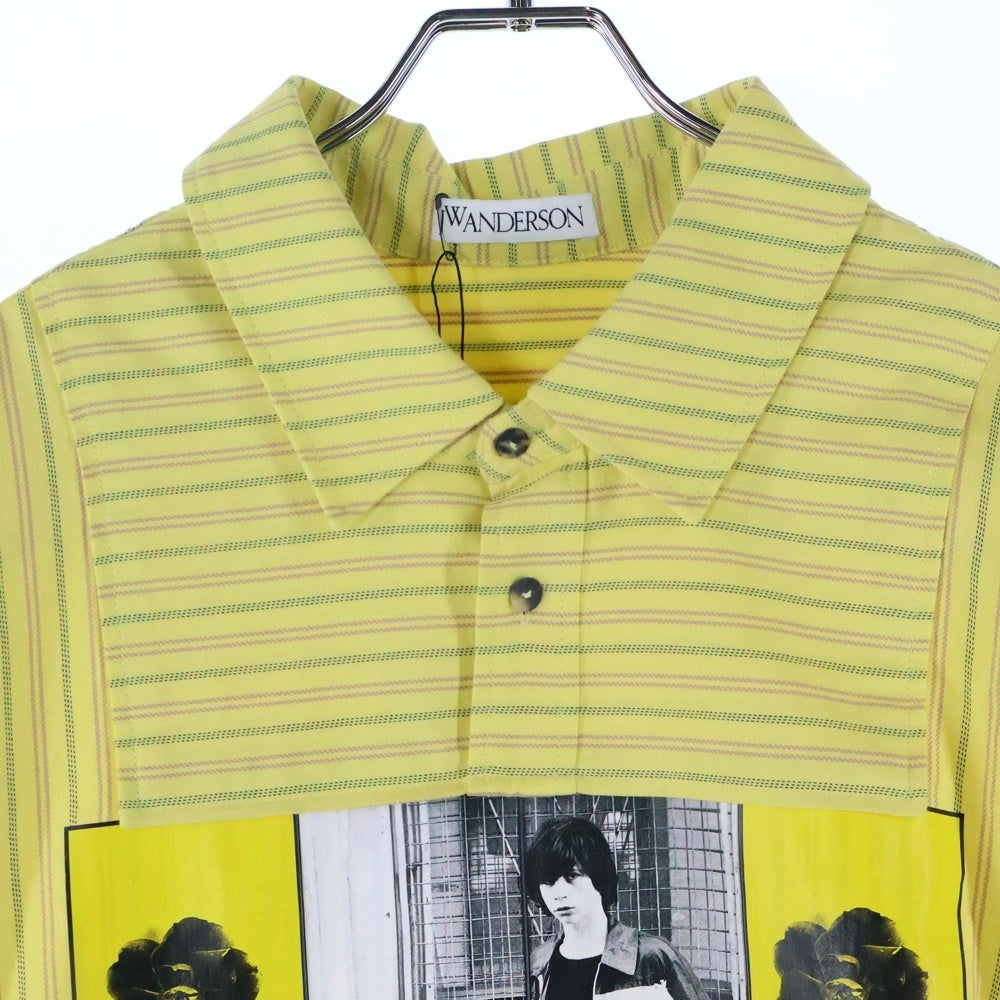 J.W.ANDERSON(ジェー ダブリュー アンダーソン) 19SS Gilbert & George Shirt SH01919C ギルバート&ジョージ 長袖ポロシャツ イエロー
