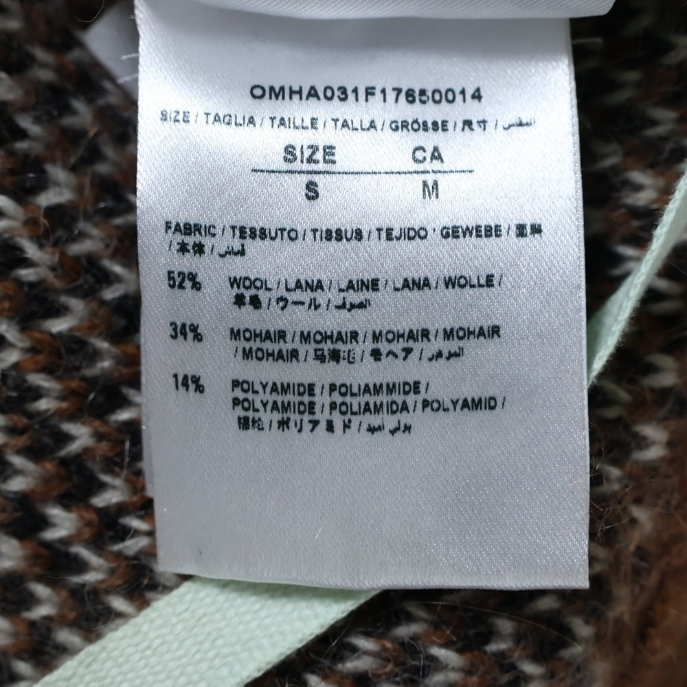 OFF-WHITE(オフホワイト) レオパード柄 モヘアオーバーサイズカーディガン ブラウン OMHA031F17650014
