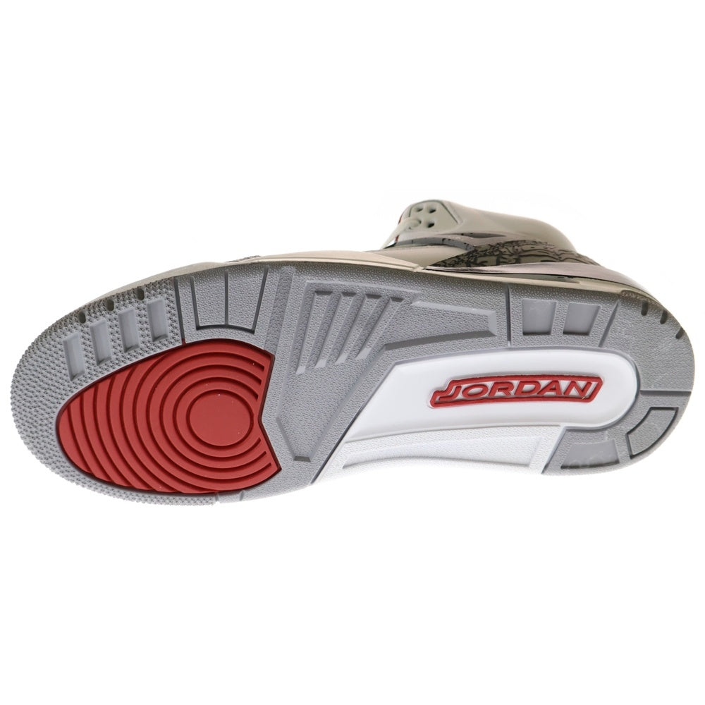 NIKE(ナイキ) JORDAN SPIZIKE 315371-122 ジョーダン スパイジーク セメント ハイカットスニーカー ホワイト/グレー US8.5/26.5cm