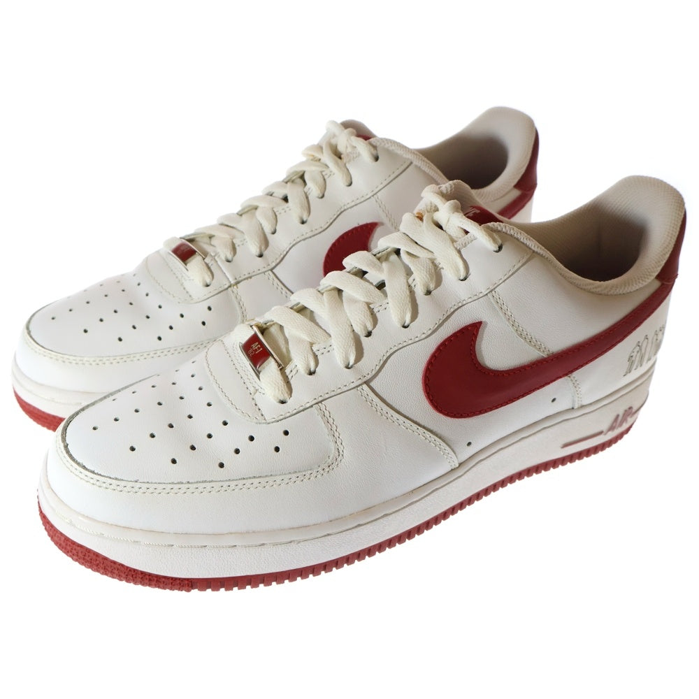NIKE(ナイキ) 【観賞用2007年製】AIR FORCE 1'07 315092-161 エアフォースワン ローカットスニーカー ホワイト/レッド US10/28.0cm